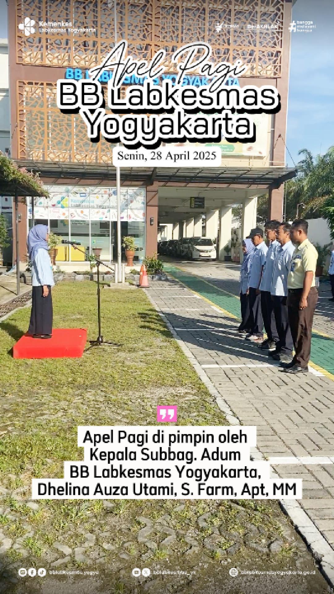 Apel Pagi BB Labkesmas Yogyakarta